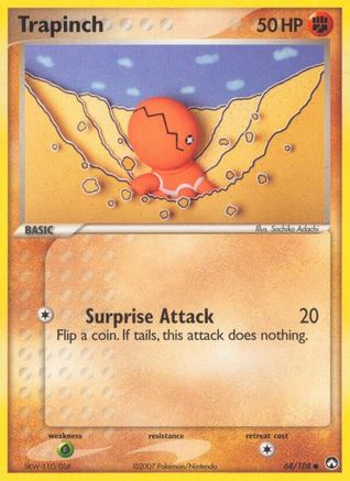Trapinch (68/108) (Estampillé) [EX : Power Keepers] 