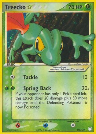 Treecko Star (109/109) [EX : le retour de la Team Rocket] 