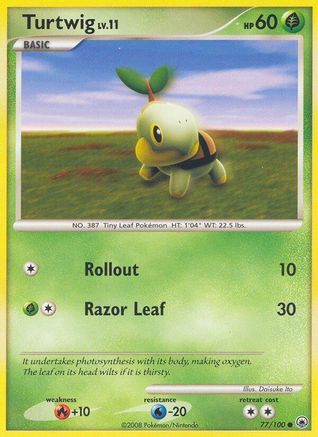Turtwig (77/100) [Diamant et perle : Majestic Dawn] 