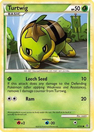 Turtwig (67/95) [HeartGold &amp; SoulSilver : déchaînés] 