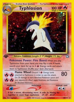 Typhlosion (18) 18/111 - [Neo Genesis] 1st Edition Holofoil