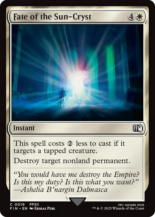 Fate of the Sun-Cryst (FIN-019) - [FINAL FANTASY] Foil