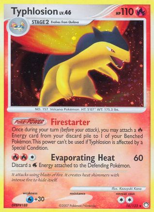 Typhlosion (16/123) [Diamant et perle : trésors mystérieux] 