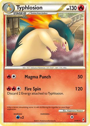 Typhlosion (35/95) [HeartGold &amp; SoulSilver : Call of Legends] 