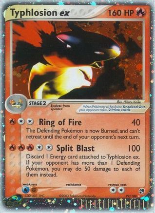 Typhlosion ex 99/100 - [Sandstorm] Holofoil