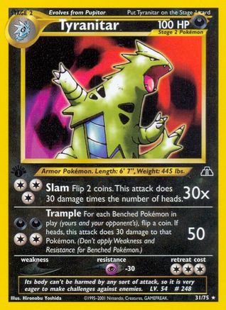 Tyranitar (31) 31/75 - [Neo Discovery] 1st Edition