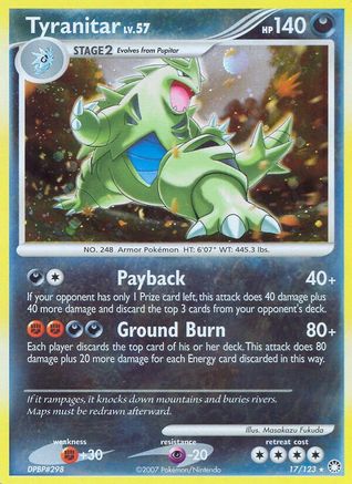 Tyranitar (17/123) [Diamant et perle : trésors mystérieux] 