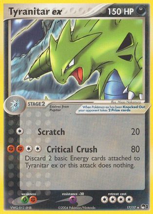 Tyranitar ex (Holo)/17 - [POP Series 1] Holofoil