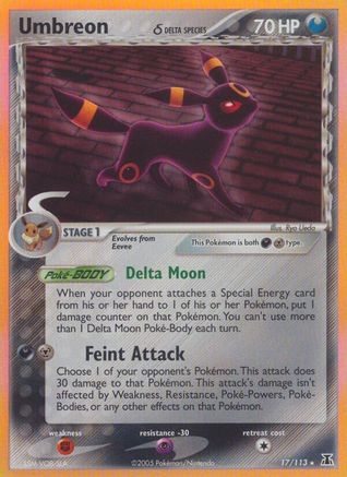 Umbreon (17/113) (Espèce Delta) [EX : Espèce Delta] 