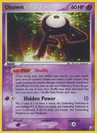 Unown (F)/115 - [Unseen Forces] Holofoil