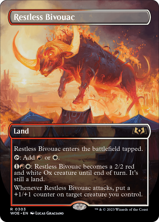 Restless Bivouac (Borderless) (WOE-303) - [Wilds of Eldraine] (Borderless)