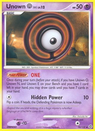 Unown [O] 70/132 - [Secret Wonders]