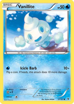 Vanillite (27/101) [Noir et Blanc : Nobles Victoires] 