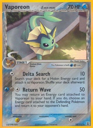 Vaporeon (Delta Species) 18/113 - [Delta Species] Reverse Holofoil