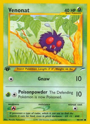 Venonat 90/105 - [Neo Destiny] 1st Edition