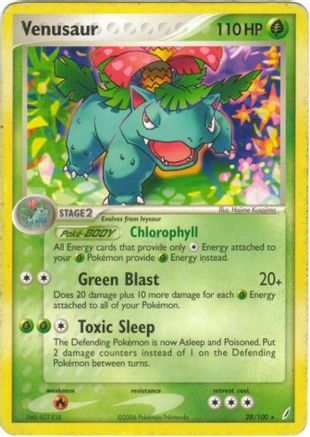 Venusaur (28/100) [EX : Gardiens de cristal] 