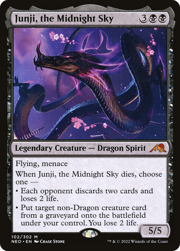 Junji, the Midnight Sky (NEO-102) - [Kamigawa: Neon Dynasty]