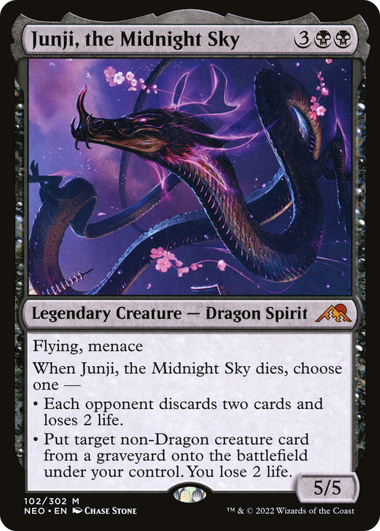 Junji, the Midnight Sky (NEO-102) - [Kamigawa: Neon Dynasty]