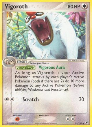 Vigoroth (50/107) (Estampillé) [EX : Deoxys] 