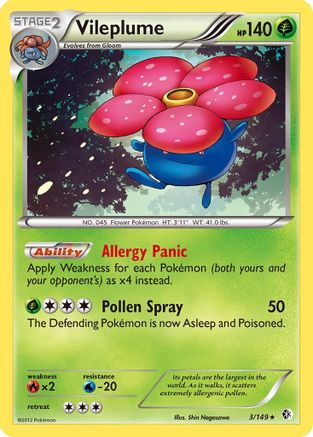 Vileplume/149 - [Boundaries Crossed] Holofoil