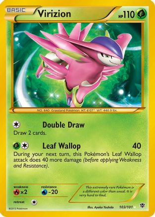 Virizion (Secret)/101 - [Plasma Blast] Holofoil