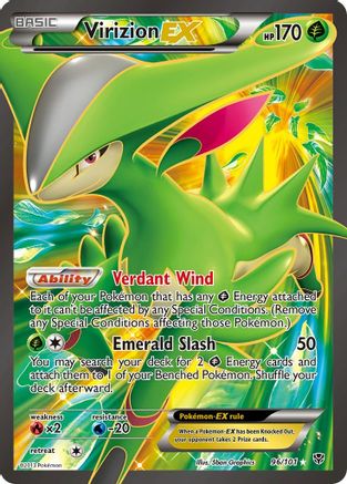 Virizion EX (96/101) [Noir et blanc : explosion de plasma] 