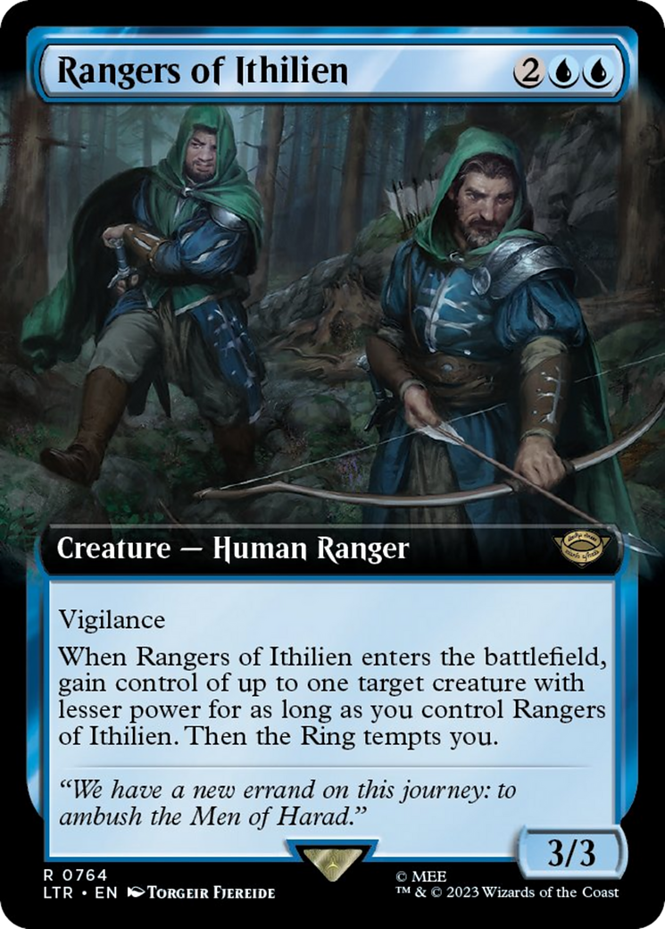 Rangers d'Ithilien (Extended Art) (Surge Foil) [Le Seigneur des Anneaux : Contes de la Terre du Milieu] 