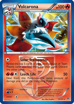 Volcarona (13/101) [Noir et blanc : explosion de plasma] 