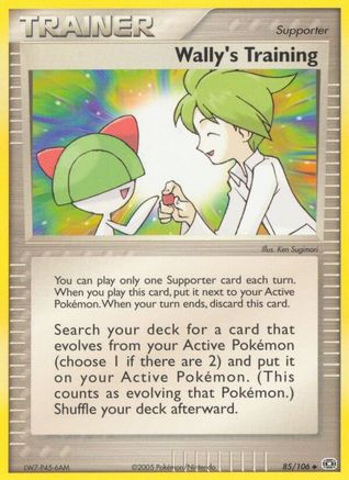 Wally's Training 85/106 - [Emerald] Reverse Holofoil
