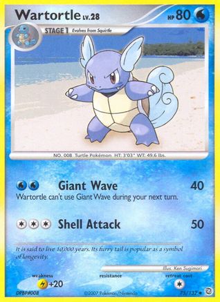 Wartortle (75/132) [Diamant et Perle : Merveilles secrètes] 