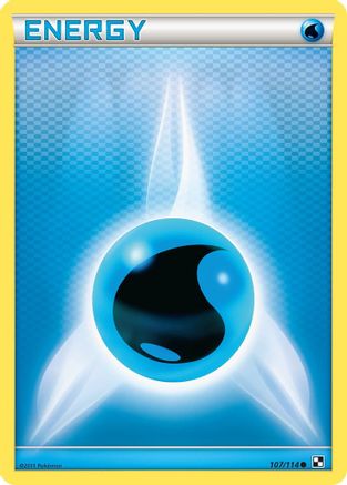 Water Energy 107/114 - [Black and White] Reverse Holofoil