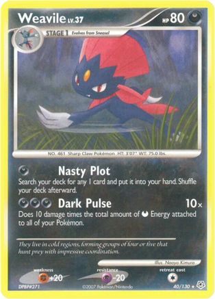 Weavile (40/130) [Diamant et perle : ensemble de base] 