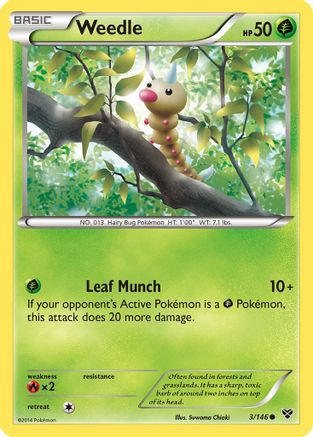 Weedle 3/146 - [XY Base Set]
