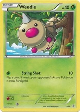 Weedle (1/39) [XY: Kalos Starter Set]