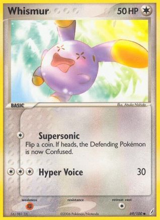 Whismur 69/100 - [Crystal Guardians] Reverse Holofoil