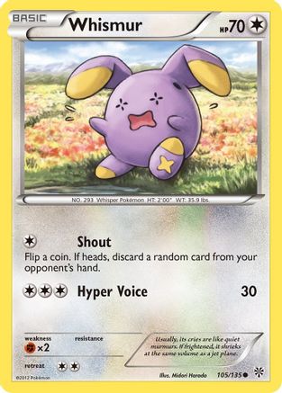 Whismur (105/135) [Noir et blanc : Tempête de plasma] 