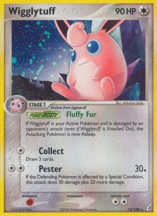 Wigglytuff 13/100 - [Crystal Guardians] Reverse Holofoil
