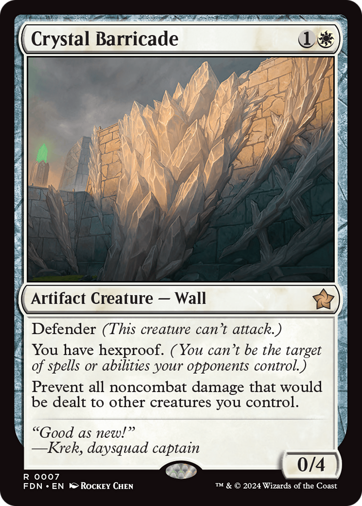 Crystal Barricade (FDN-007) - [Foundations] Foil