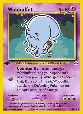 Wobbuffet (35) 35/75 - [Neo Discovery] 1st Edition