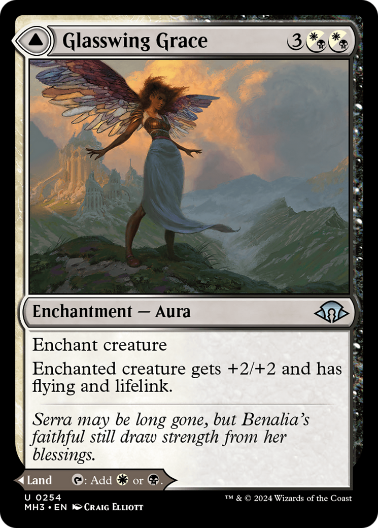 Glasswing Grace // Chapelle Age-Graced (MH3-254) - [Modern Horizons 3] Foil 