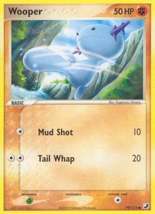 Wooper (79/115) (Estampillé) [EX : Forces invisibles] 