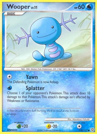 Wooper (118/132) [Diamant &amp; Perle : Merveilles secrètes] 