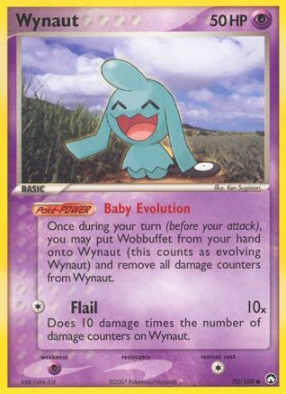 Wynaut (70/108) (Estampillé) [EX : Power Keepers] 