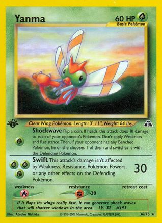 Yanma (36) 36/75 - [Neo Discovery] 1st Edition