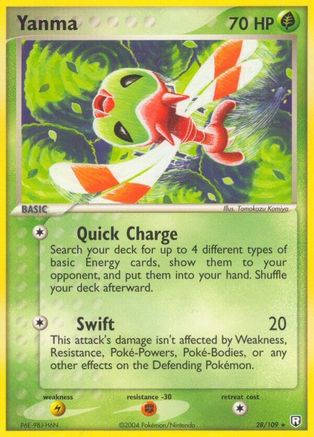 Yanma 28/109 - [Team Rocket Returns] Reverse Holofoil
