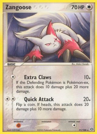 Zangoose (21/106) [EX : Émeraude] 