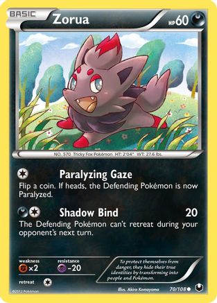 Zorua (70) 70/108 - [Dark Explorers]