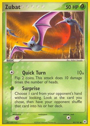 Zubat (83/101) [EX : Légendes cachées] 