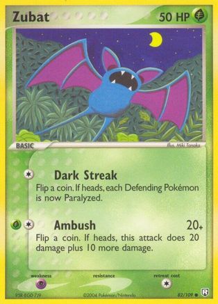 Zubat 82/109 - [Team Rocket Returns] Reverse Holofoil