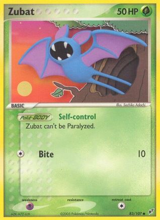 Zubat 83/107 - [Deoxys] Reverse Holofoil